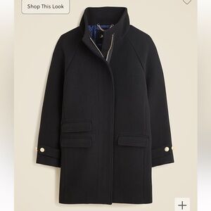 Black JCrew Italian Stadium Cloth Jacket